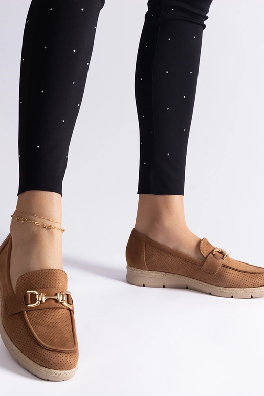 Sapatos femininos caramelo de camurça...