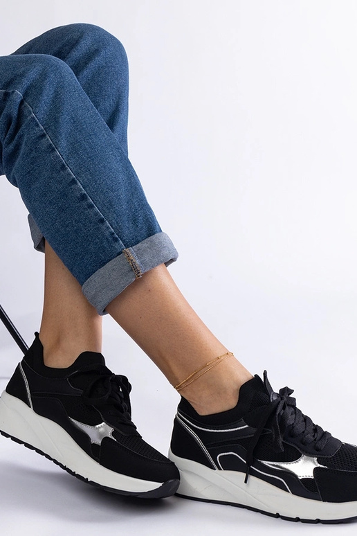 Tênis esportivo feminino Elsira preto