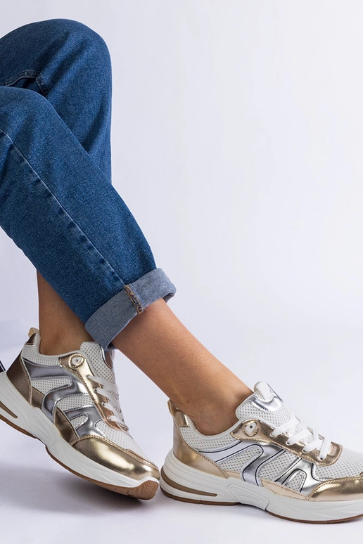 Tênis esportivos de tecido com...