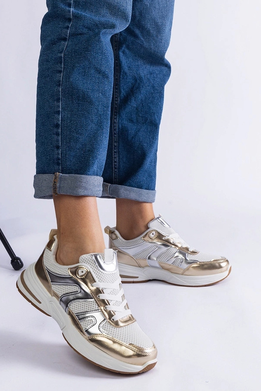 Tênis esportivos de tecido com...