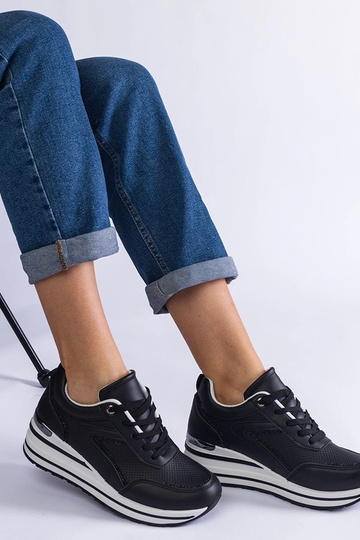 Tênis plataforma preto... 2