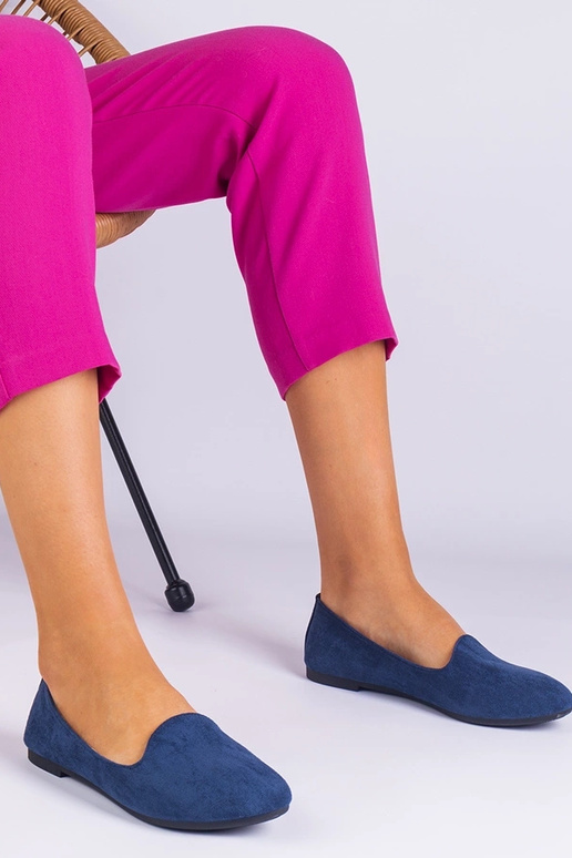 Bailarinas clássicas azul-marinho de...