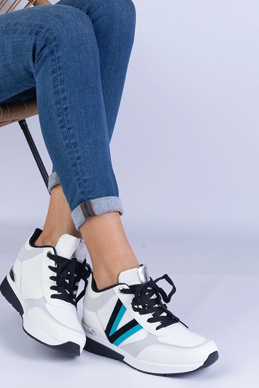 Tênis feminino Ninella branco com...