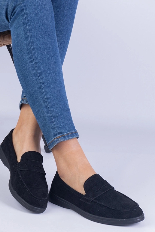 Mocassins clássicos pretos com...