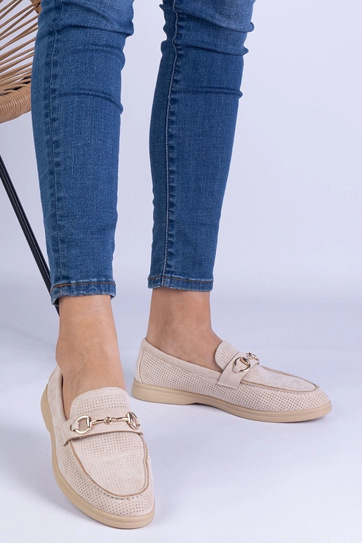 Sapatos recortados sand de camurça...