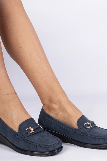 Mocassins femininos azuis... 2