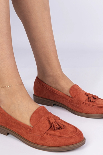 Mocassins femininos laranja... 2