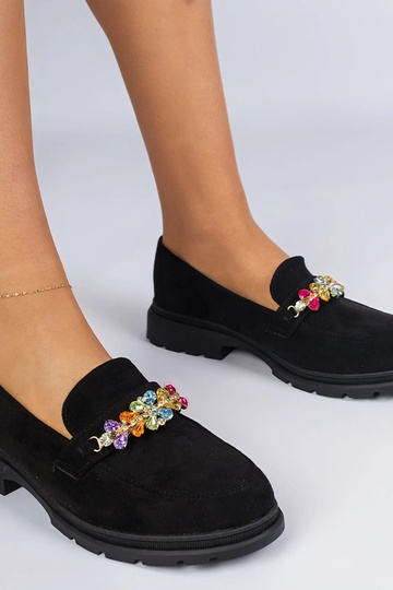 Mokasyny pretos femininos...