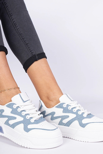 Tênis feminino azul com... 2