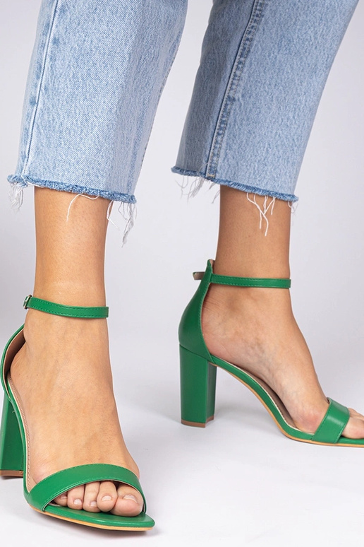 Sandaías verdes de salto alto Kasedi Sandaías verdes de salto alto Kasedi