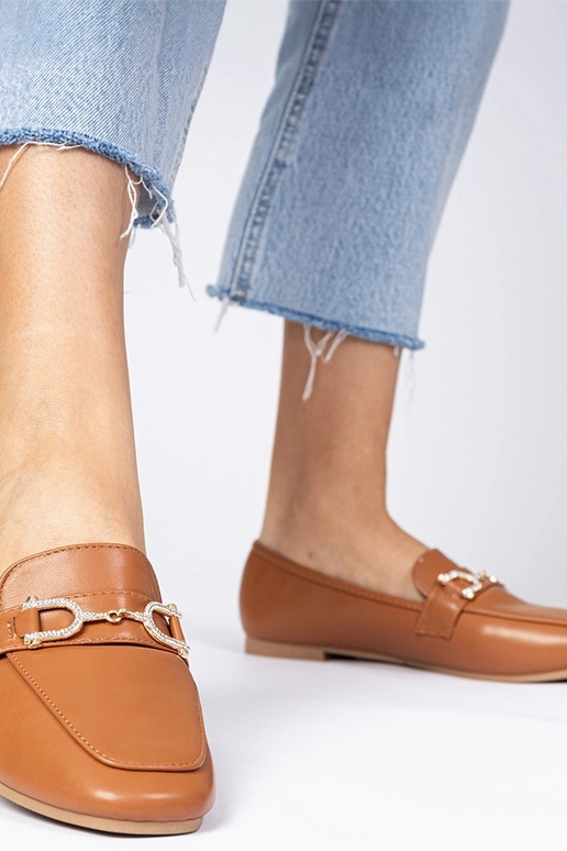 Mokasyny elegantes marrons com...