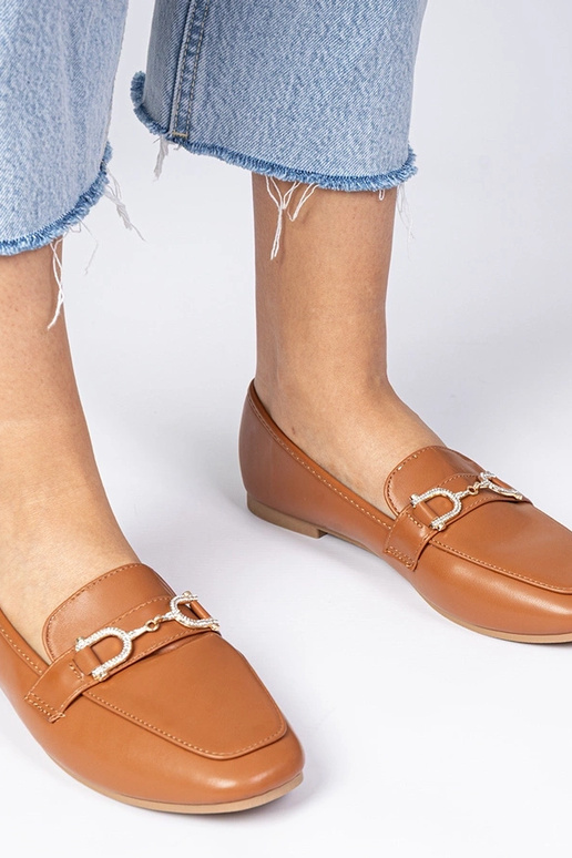 Mokasyny elegantes marrons com...