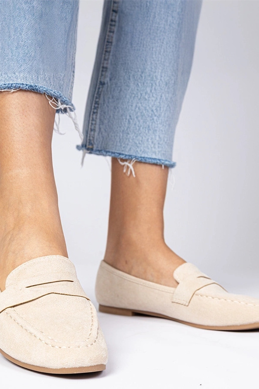 Mokasyny elegantes bege Palmarina