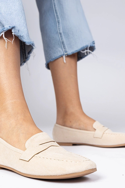 Mokasyny elegantes bege Palmarina