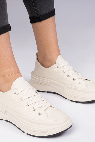 Sapatilhas femininas bege...