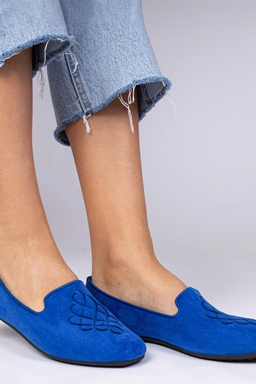 Sapatilhas femininas azuis... 2