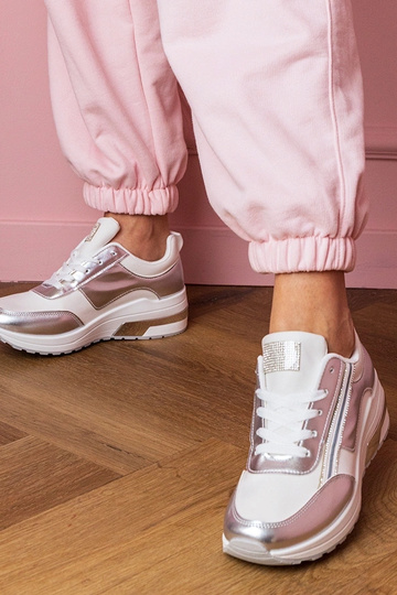 Ténis femininos brancos com...