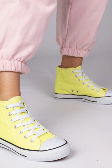 Sapatos clássicos amarelos acima do tornozelo, "Kattin"
