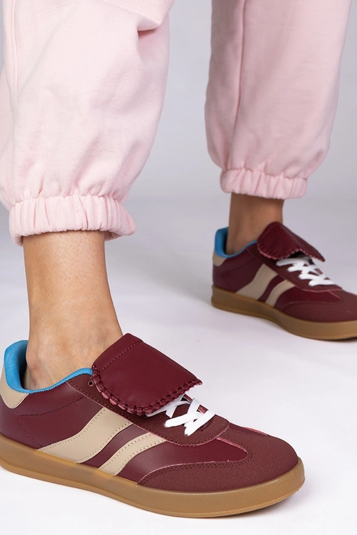 Tênis femininos em tom cereja, "Lukka"