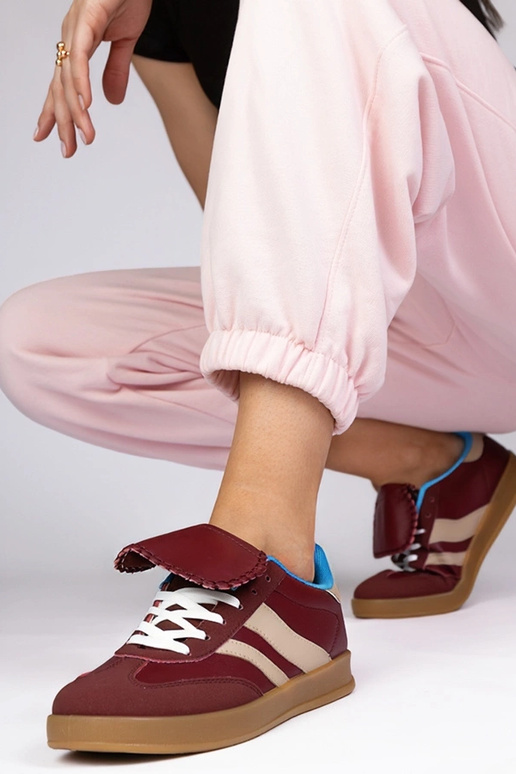 Tênis femininos em tom cereja, "Lukka"