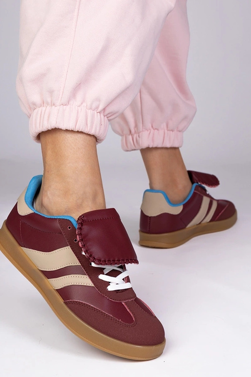 Tênis femininos em tom cereja, "Lukka"