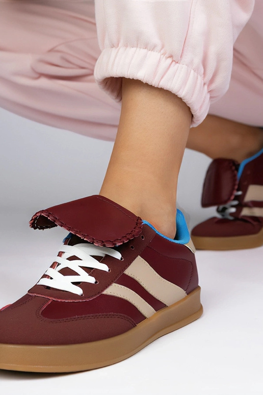 Tênis femininos em tom cereja, "Lukka"