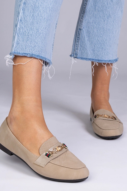 Mocassins marrons foscos com...