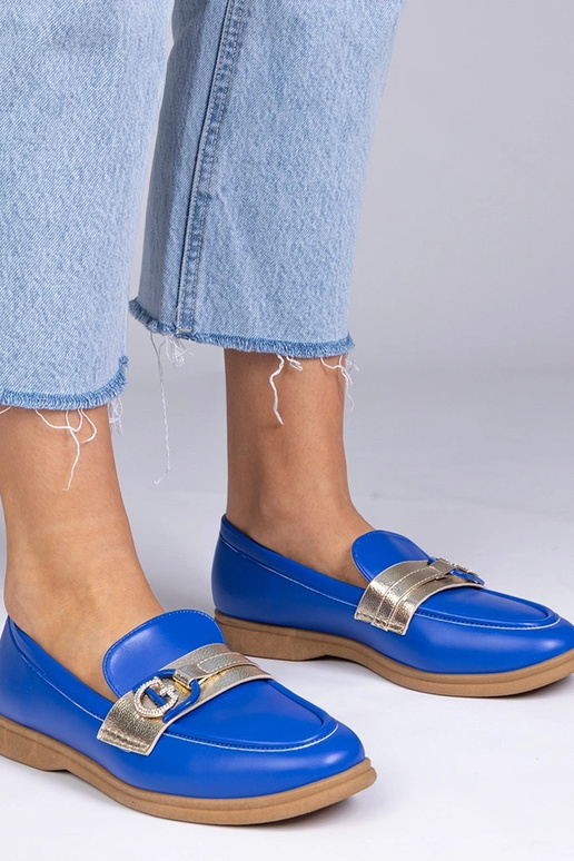 Mocassins bege de couro sintético com...