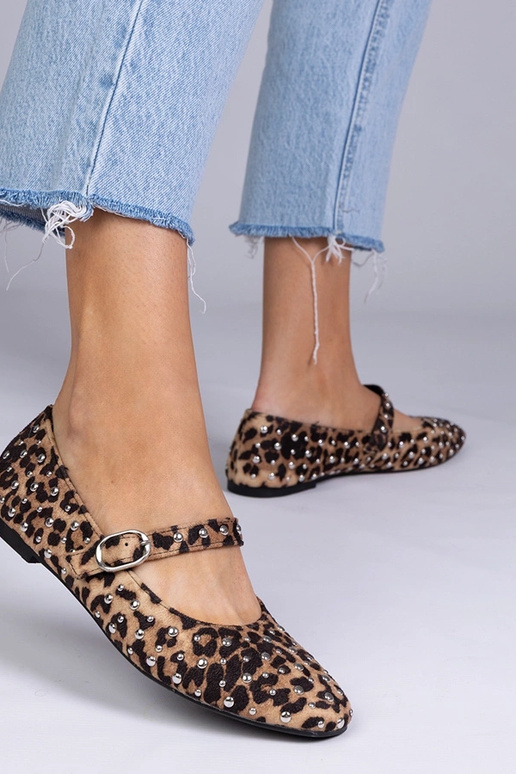 Bailarinas com estampa de onça com...