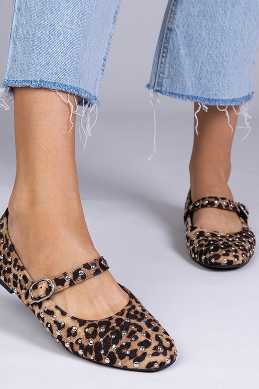 Bailarinas com estampa de onça com...