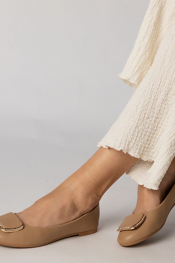 Balerinas femininas marrons... 2