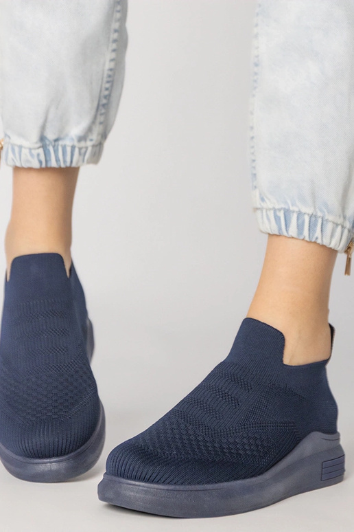 Tênis slip-on azul-marinho, "Merinsa"