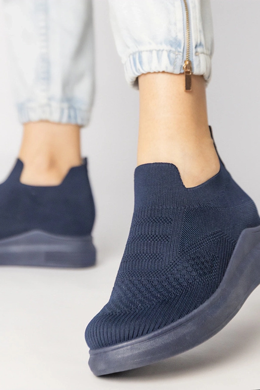 Tênis slip-on azul-marinho, "Merinsa"