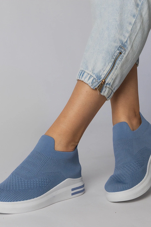 Tênis slip-on azuis, "Merinsa"