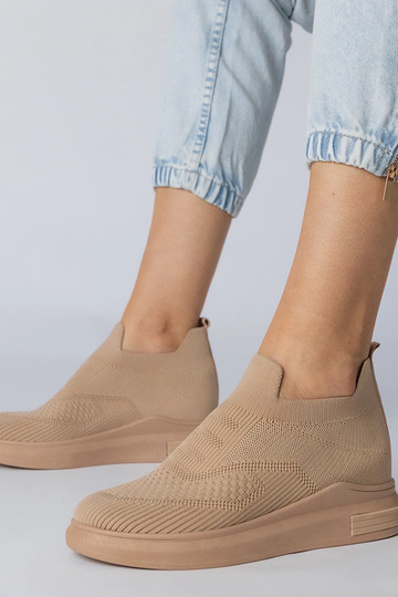 Tênis slip-on marrons,...