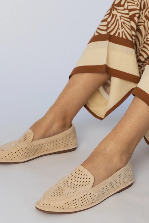 Mocassins caramelo em couro...