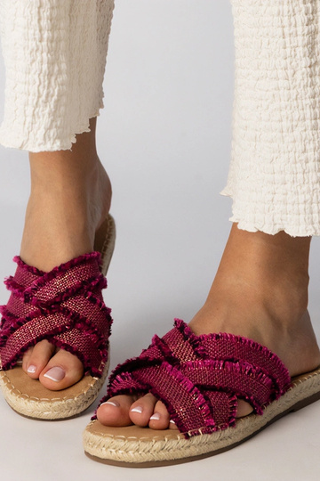 Chinelas tipo espadrilha rosas, "Berunda" 2