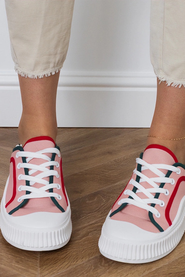 Sapatos femininos rosa com plataforma, "Salis"