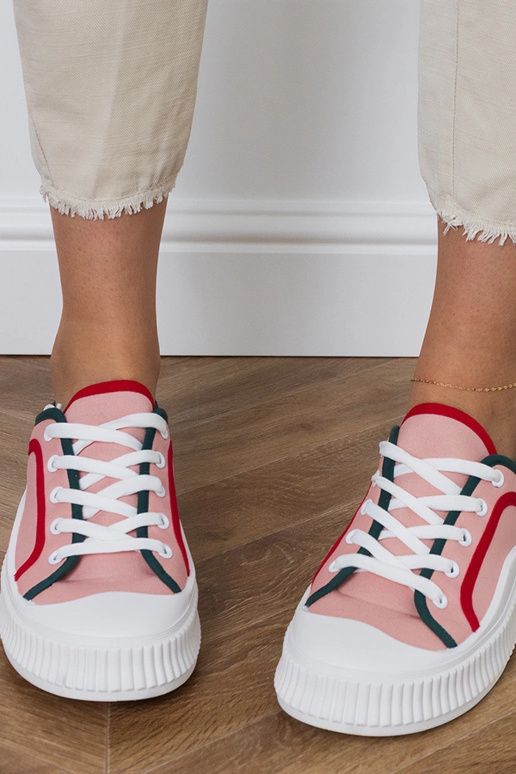 Sapatos femininos rosa com...