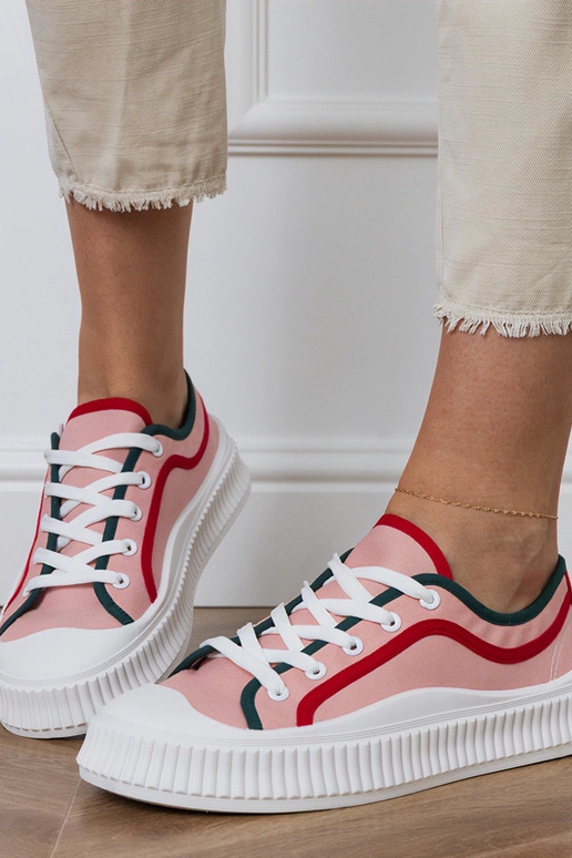 Sapatos femininos rosa com...