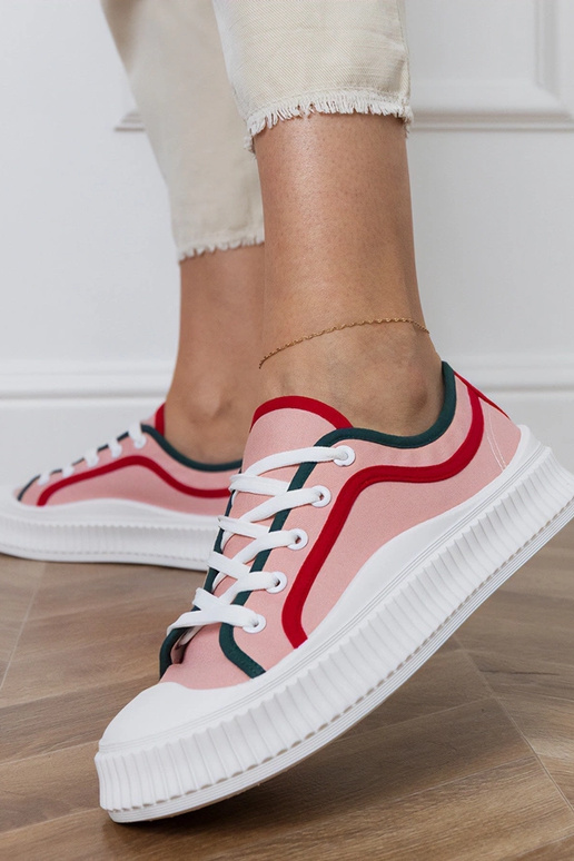 Sapatos femininos rosa com...