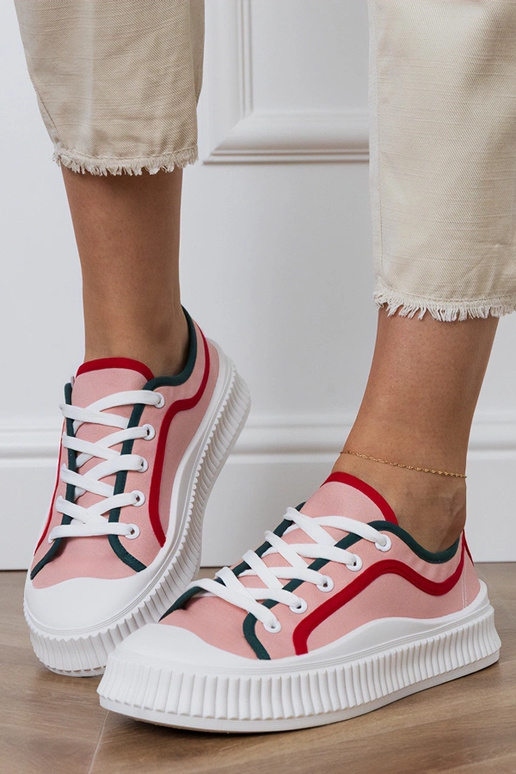 Sapatos femininos rosa com...