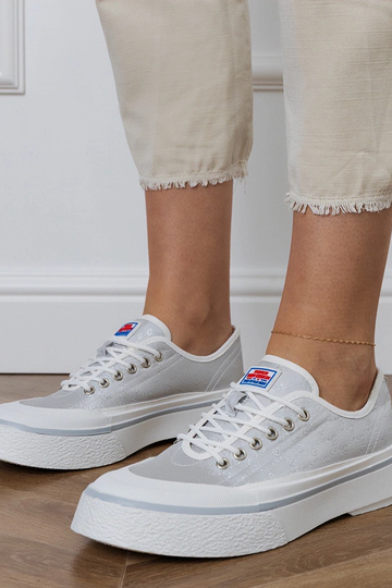 Sapatos femininos cinzas com plataforma, "Greta" 2