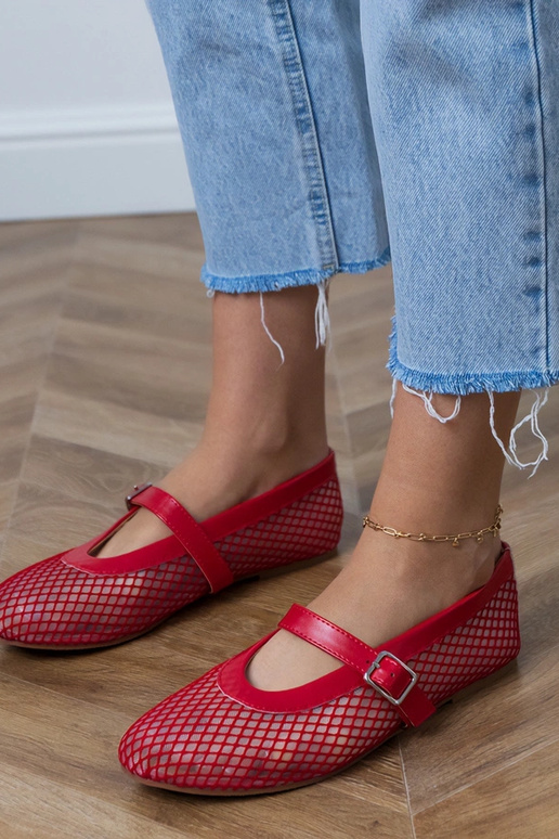 Bailarinas de rede vermelhos com...