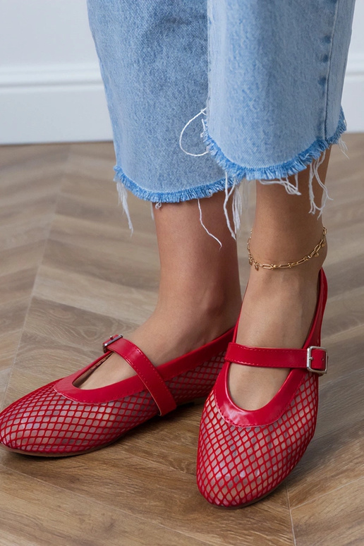 Bailarinas de rede vermelhos com...