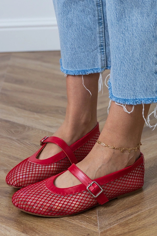 Bailarinas de rede vermelhos com...