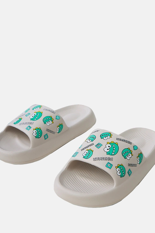 Chinelas infantis cinzas com estampas...