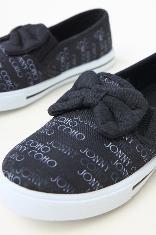 Tênis infantis pretos com laço Missi Tênis infantis pretos com laço Missi