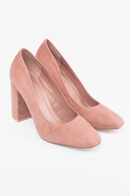 Sapatos de salto em camurça