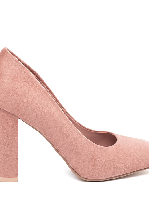 Sapatos de salto em camurça